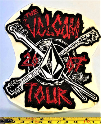 RARE! Vintage 2007 Tour Volcom  Patch Iron or sewing On 4.5'' x 5''