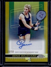 2024 Topps Chrome Genie Bouchard Auto Autograph I Gold Refractor #/50