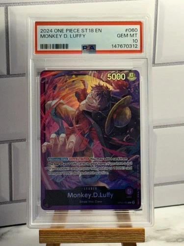 One Piece Monkey D Luffy OP05-060 ST18 PSA 10 GEM MINT