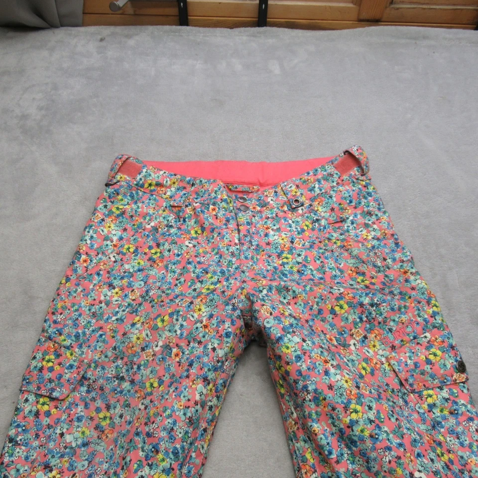 Pantalón Burton Nieve Niñas Grande 14/16 Rosa Floral Esquí Impermeable Aislado 30x27 Foto 4 de 4