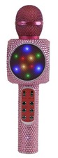 SingAlong Bling Bluetooth Karaoke Microphone Stereo Speaker Pink Bling