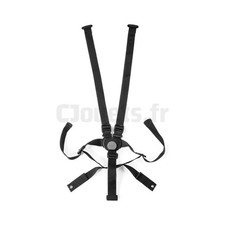 Harnais noir pour poussette Peg-Pérego