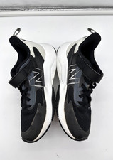 New Balance Rave Run v1 Kids Sneakers Black White Mesh Hook and Loop Strap