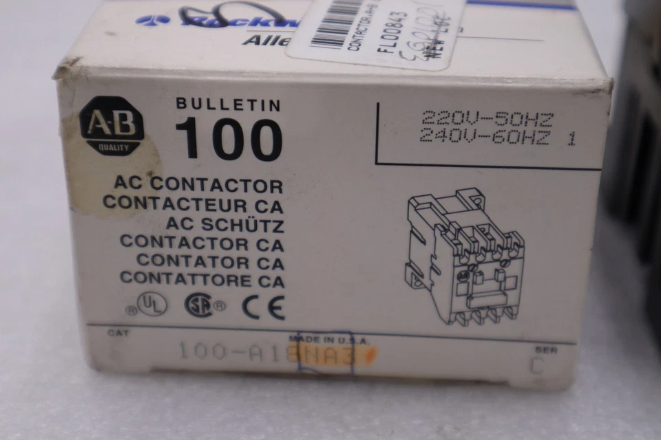 NEW ALLEN BRADLEY 100-A18NA3 SERIES C CONTACTOR STOCK K2085CC - Image 2 of 4