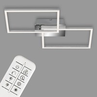 Led Deckenleuchte Frame Wandlampe Dimmbar Fernbedienung Cct 30W Chrom Metall