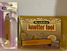 Beadalon Knotter Bead Tool Wooden Handle Consistent Knots On Silk  Poly Thread