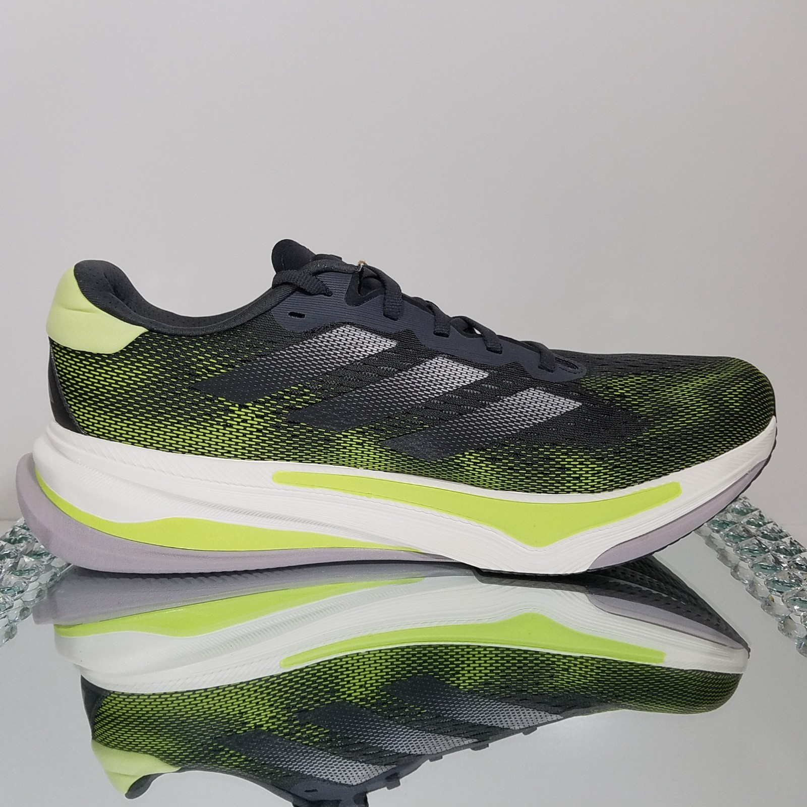 SAOLA Adidas Supernova Prima Running "Carbon Iron Metallic Lime" Uomo 12 IH8634