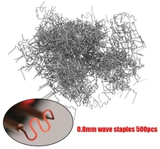 0.8mm Hot Staples Plastic Welding Wave Stapler For Car Bumper Repair Kit 500 Pcs