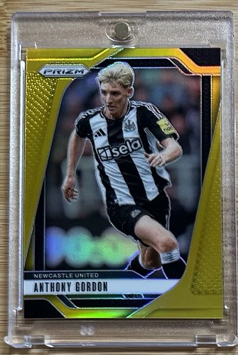 2024-25 Panini Prizm EPL Anthony Gordon Gold Prizm 02/10 Newcastle United #112