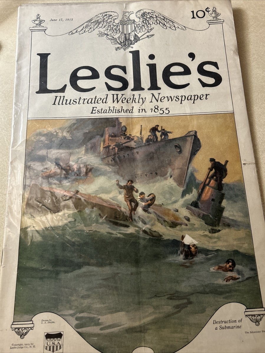 Leslie's Illustrated Weekly Magazine #3119 FN 1915 | eBay