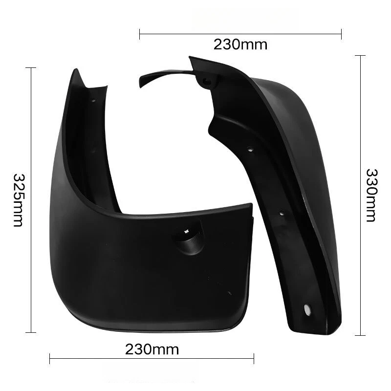 Para Toyota Highlander 2002-2006 ABS Plástico Guardabarros Neumático Coche Protector de Lodo 4 Piezas Foto 2 de 4