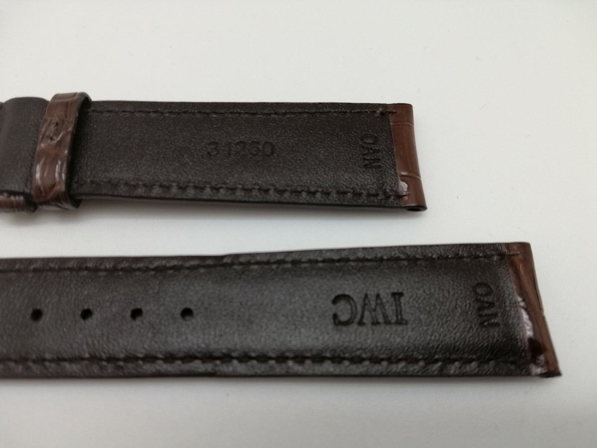 IWC IWA19567 DARK BROWN COLOR CROCO STRAP 21 X 18 MM (NOS & 100