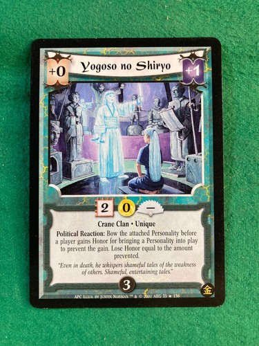 LEGEND OF THE FIVE RINGS, L5R CCG - ( A PERFECT CUT) SINGLE CARDS - Picture 24 of 24