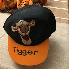 Disney Tigger Hat Winnie The Pooh White Embroidered Kids Cap