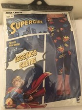 Adult's Women's DC Comics Superhero SuperGirl Leggings Costume Accessory - NEW 