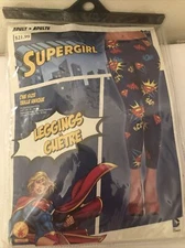Adult's Women's DC Comics Superhero SuperGirl Leggings Costume Accessory - NEW!