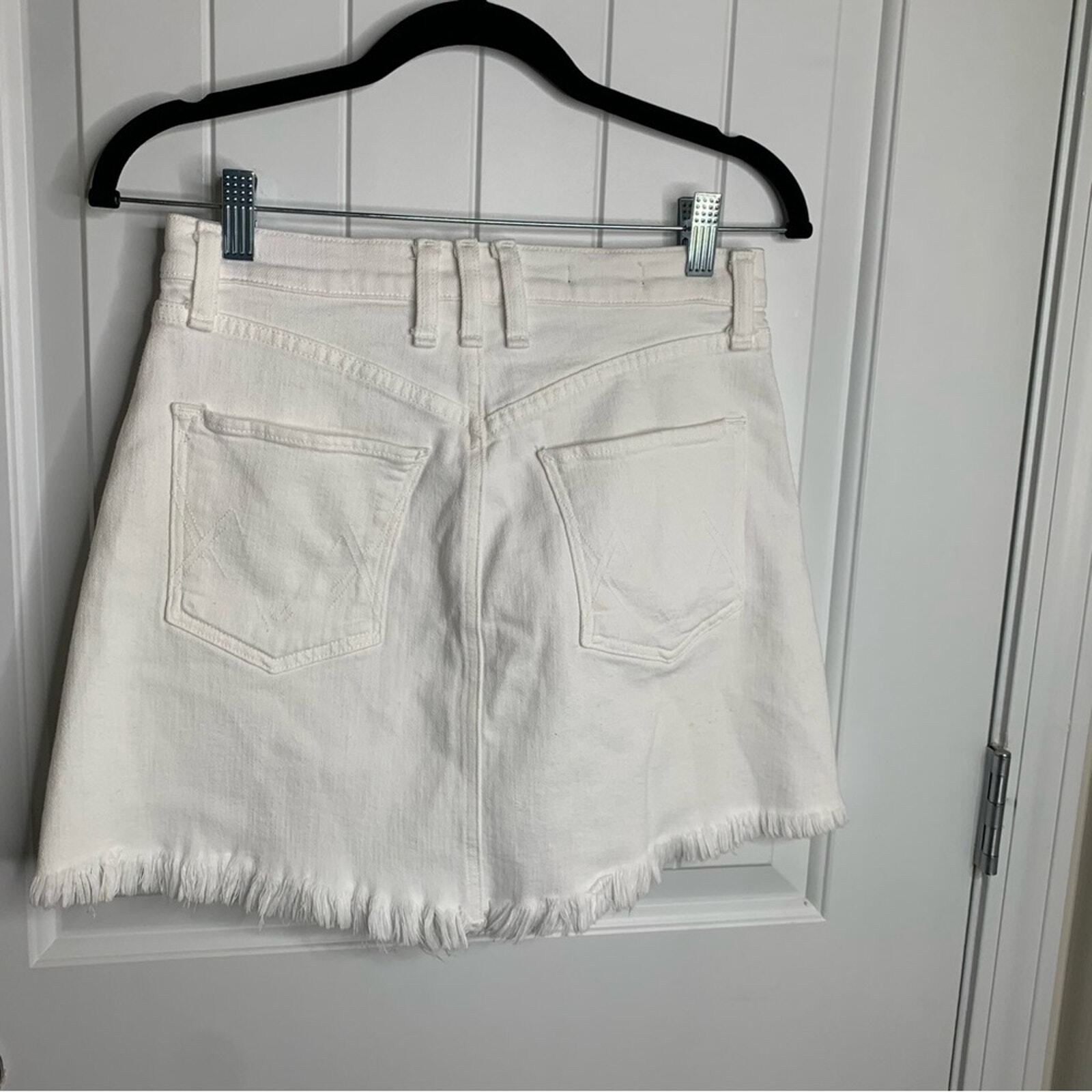 Anthropologie McGuire high rise cut off white denim shorts size 26 summer thumbnail 6