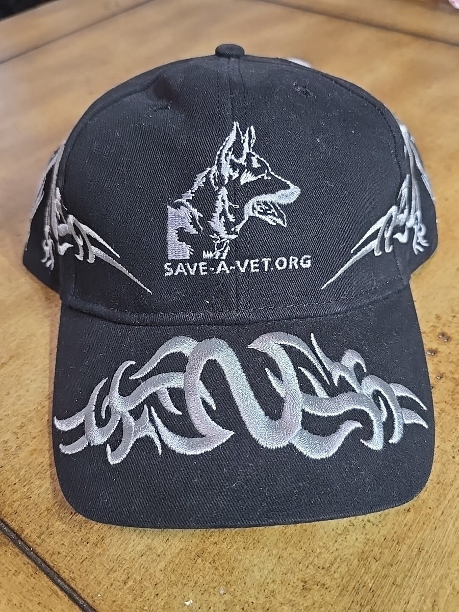 Save•A•Vet.ORG With Shepherd Black Hat Strapback Cap NWT  display picture 1
