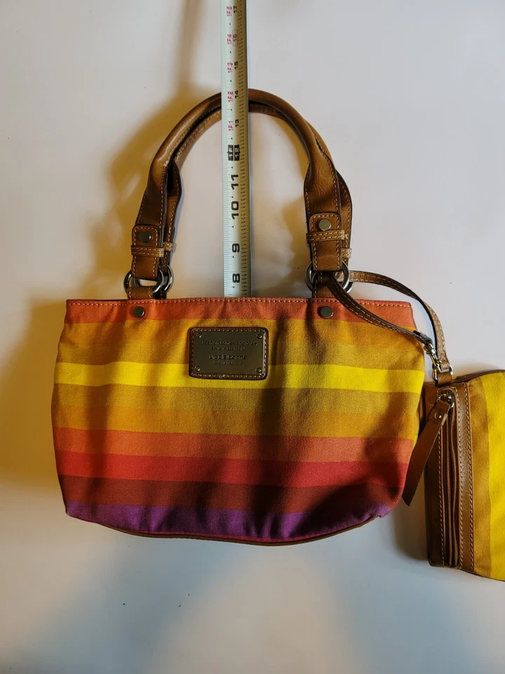 Liz Claiborne Summer Rainbow/Sunset Crossbody Purse With Coin Purse - Image 2 of 4