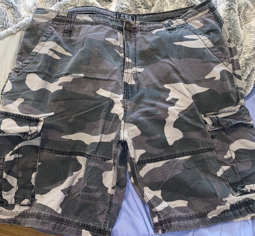 CSG Camo Army Fatigue Shorts Size 42 