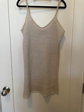 EUC Reformation Natural knitted beach dress M
