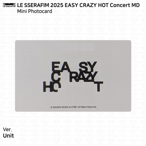 LE SSERAFIM 2025 Easy Crazy Hot Concert MD Benefit Photocard Film Photo KPOP - Picture 92 of 103