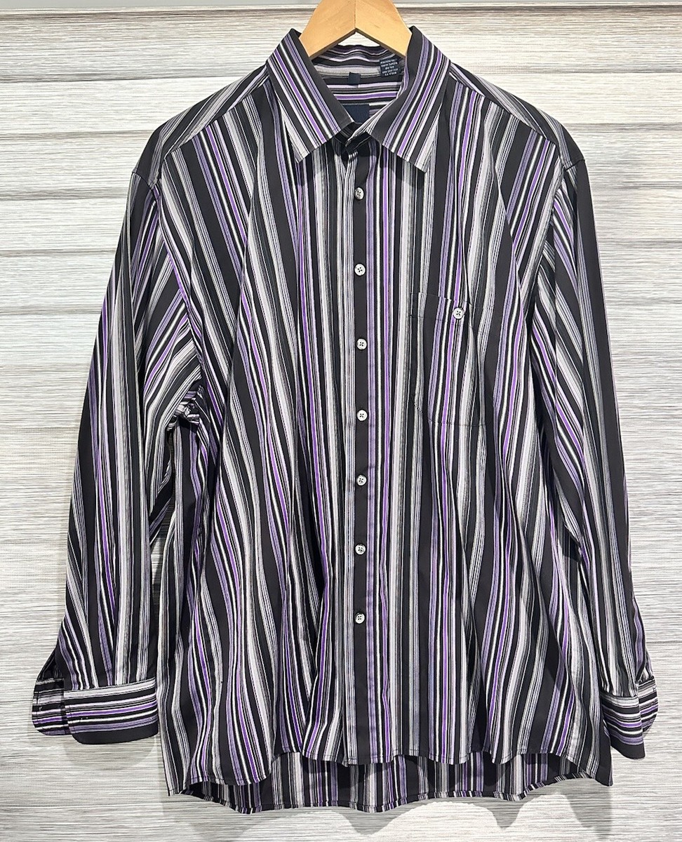 haupt dress shirts Haupt of Germany 'Evolution'- Blue/White Stripe Cotton Casual /Dress S Mentauge