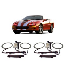Bright Red Angel Eye Headlight Halo Kit For Chevrolet Camaro 98-02