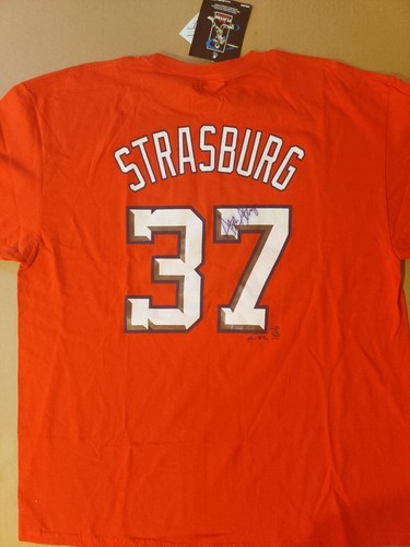 Stephen Strasbourg Signed COA Jersey/Shirt WASHINGTON NATIONALS #37 NEW