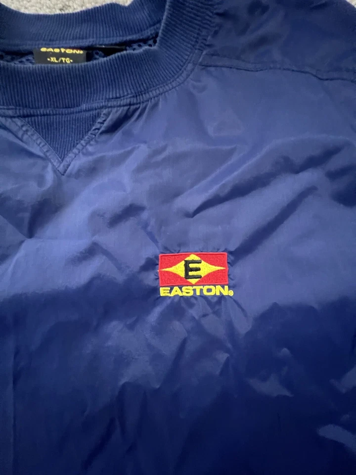 Easton  Windbreaker Size XL Blue Short Sleeve Baseball Racquetball Mens - Image 2 of 4
