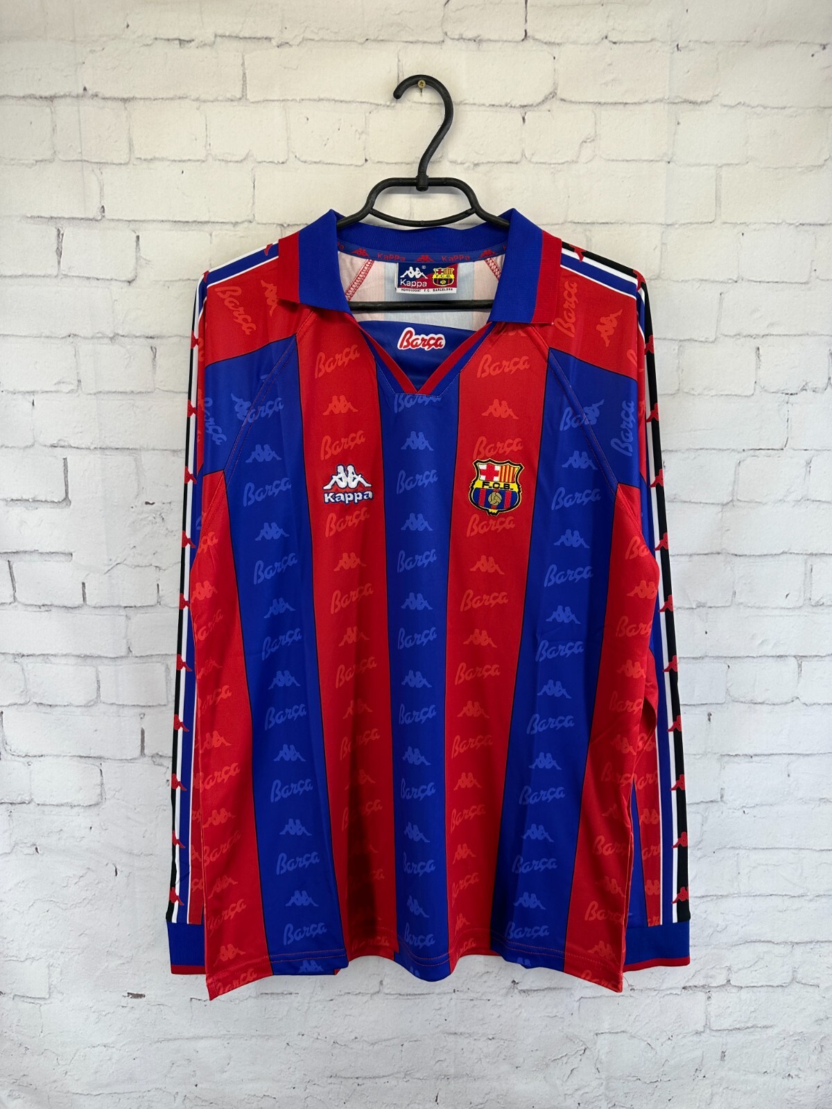 BARCELONA BARCA SPAIN 1995 1997 RETRO VINTAGE FOOTBALL SHIRT JERSEY HOME SIZE M