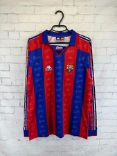 BARCELONA BARCA SPAIN 1995 1997 RETRO VINTAGE FOOTBALL SHIRT JERSEY HOME SIZE M