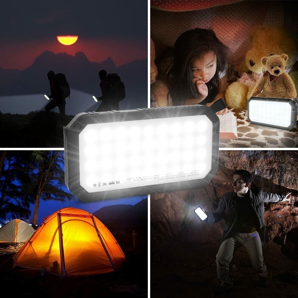 Power Bank 36 LEDs Portable Charger 25000mAh External Battery Pack USB iPhone