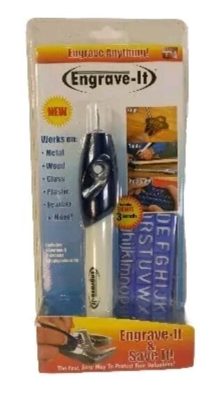 Engrave-It Pro Engraving Pen with Stencils and Extra Tip for Versatile Use