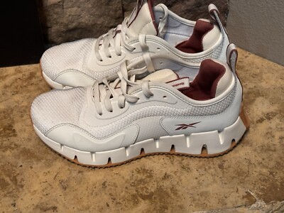 Women's Reebok Zig Dynamica 4.0 Training Running SZ 8.5 Cream/Wine ExCond
