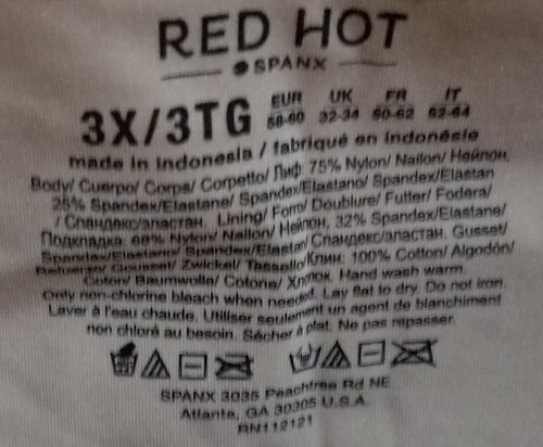 Red Hot Label Spanx Mid Thigh Body Shaper Very Bare Women's 3X - Picture 9 of 10