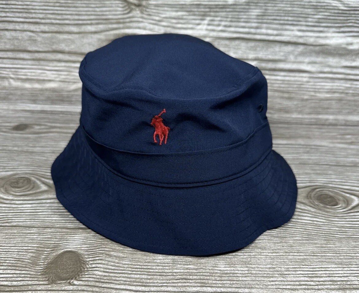 Polo Ralph Lauren Navy Chino Bucket Hat Size S/M NWT Free Shipping