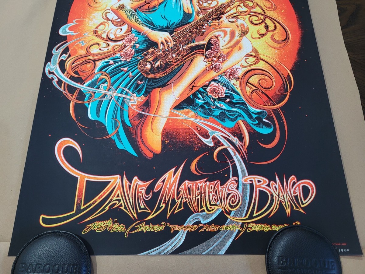 Dave Matthews Band Saxophone Girl Poster by Miles Tsang SPAC