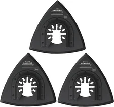 Triangle Sanding Pads for Oscillating Multitool with Universal Quick-Release ...