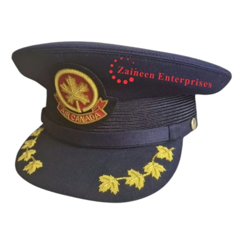 Canada Airline Pilot Hat Replica Made to Order - Picture 2 of 4