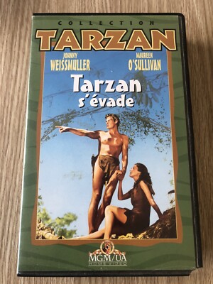 VHS VIDEOKASSETTE FILM TARZAN FLIEHT JOHNNY WEISSMULLER SELTEN