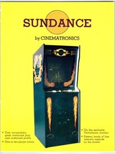 Sundance Arcade Video Game Flyer Original 1979 Retro 8.5" x 11" Space Age Art image