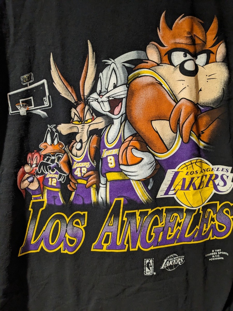 Vintage 1997 Looney Tunes Los Angeles Lakers NBA Basketball Vintage 1997 Looney Tunes Los Angeles Lakers NBA Basketball