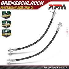 2x Bremsschlauch Bremsschläuche Hinten L+R für Mitsubishi Outlander Citroën C4