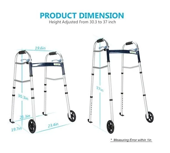 OasisSpace Compact Folding Walker With Trigger Release And, 03/31/2024