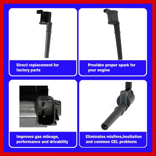 1PC Ignition Coil UFD254 for PANOZ AIV ROADSTER QVALE MANGUSTA 4.6L V8 UF191 - Bild 2 von 7