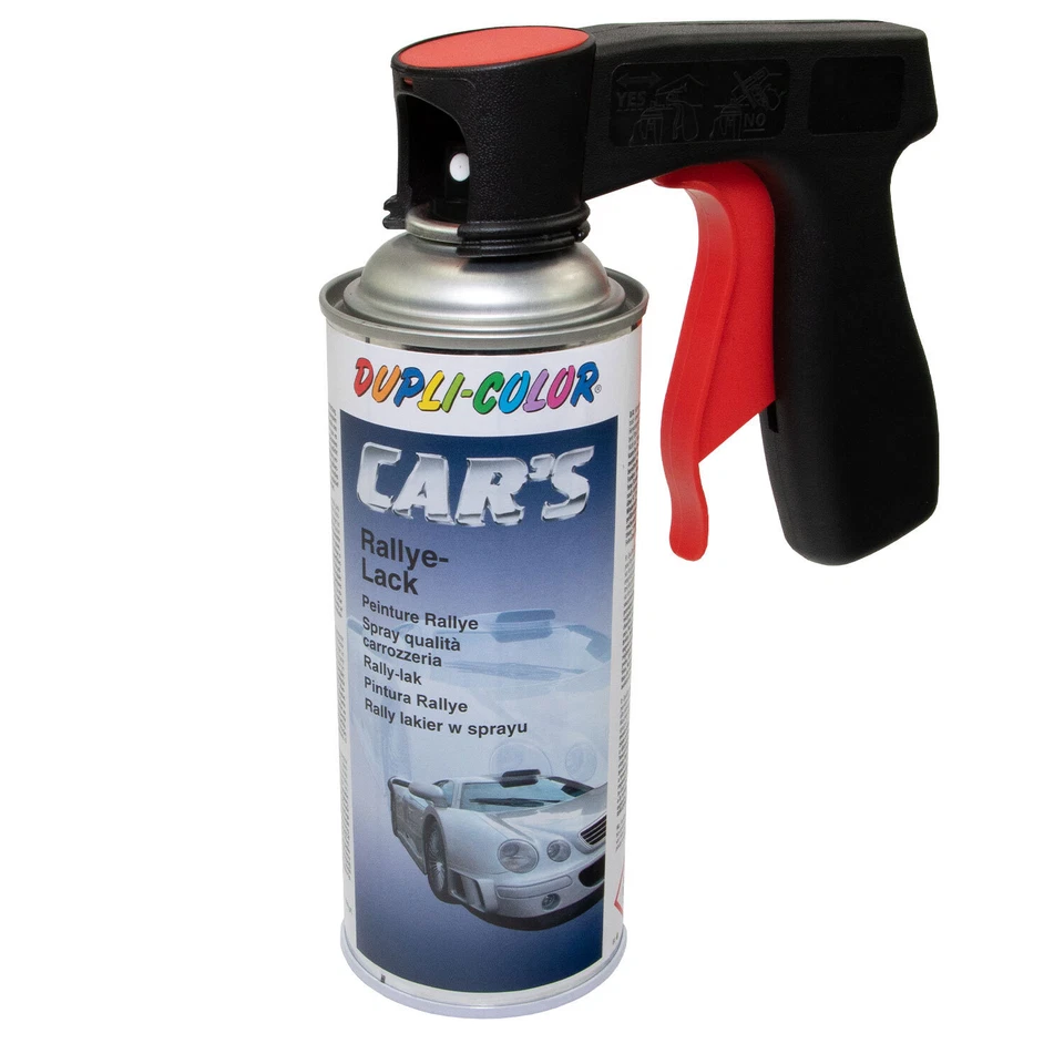 Lackspray Sprühlack Dupli Color 652240 schwarz seidenmatt 400 ml + Pistolengriff - Bild 2 von 4