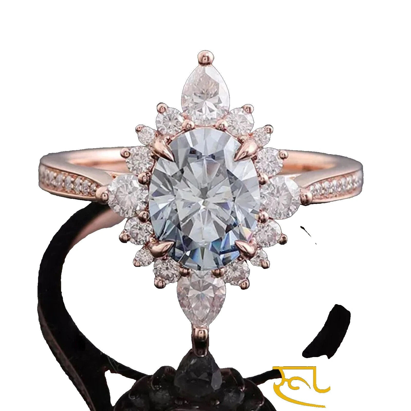 Anillos de Moda Retro Blanco