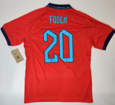 England Away Jersey Nike Red 2022 World Cup Foden #20 M-2XL NWT