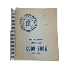Martin's College Ladies Club Cook Book Second Edition Luker Recipes 1970s 80s